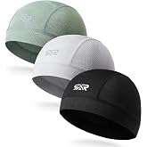 THINDUST 3-Pack Camo Helmet Liner Skull Cap Breathable Mesh for Men Women | Lightweight Cooling Moisture-Wicking Quick-drying Under Motorcycle Cycling Sports Hard Hat Liner