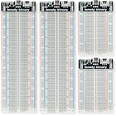 LONELY BINARY Breadboard Kit 2x830 2x400 + 4 USB-C Power Modules 3.3V 5V | 2x 830-point + 2x 400-point breadboards; 4 USB-C power modules, 3.3V/5V switchable, 500mA PPTC; LED indicators; for ESP32