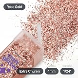Hemway Glitter Shaker Rose Gold 130g Extra Chunky Craft Glitter view 4