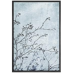 SIGNWIN Framed Canvas Wall Art Birds on Tree...