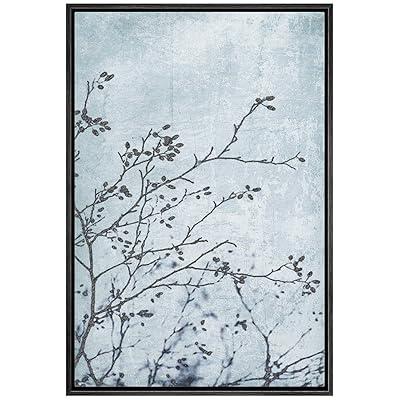 SIGNWIN Framed Canvas Wall Art Birds on Tree...