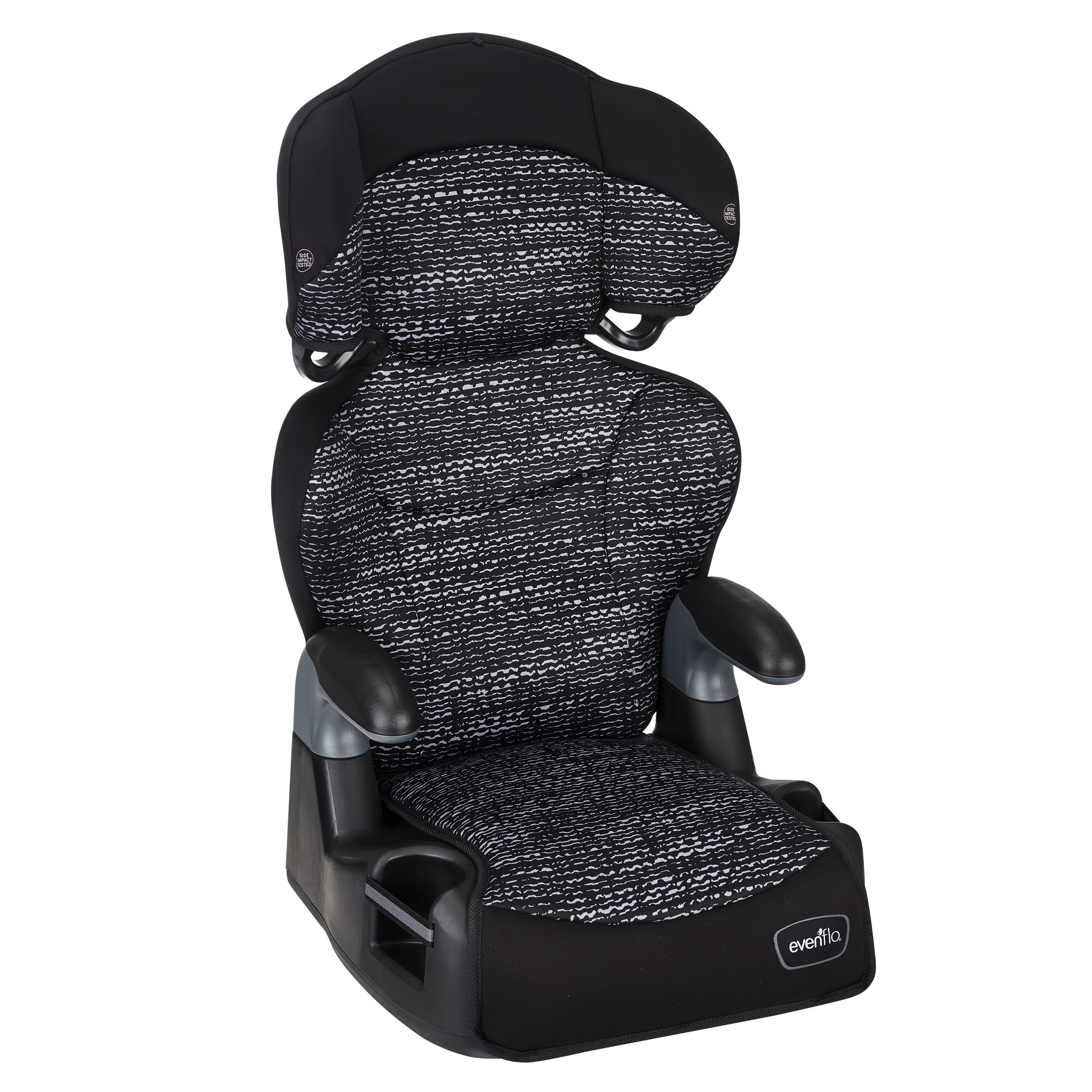 Galleon Evenflo Big Kid AMP High Back Booster Car Seat, Static Black