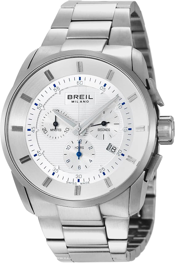 Montre Chronographe Homme Breil Argentée - Coffret Neuf Avec étiquettes