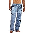 Paul Frank Under Disguise Men's Generic Faux Denim Pajama Pant