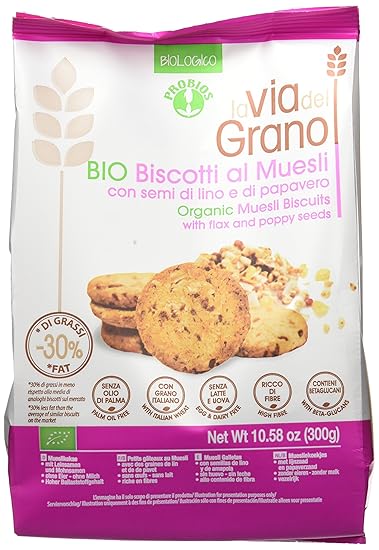 Probios La Via Del Grano Galletas con Muesli - 10 paquetes