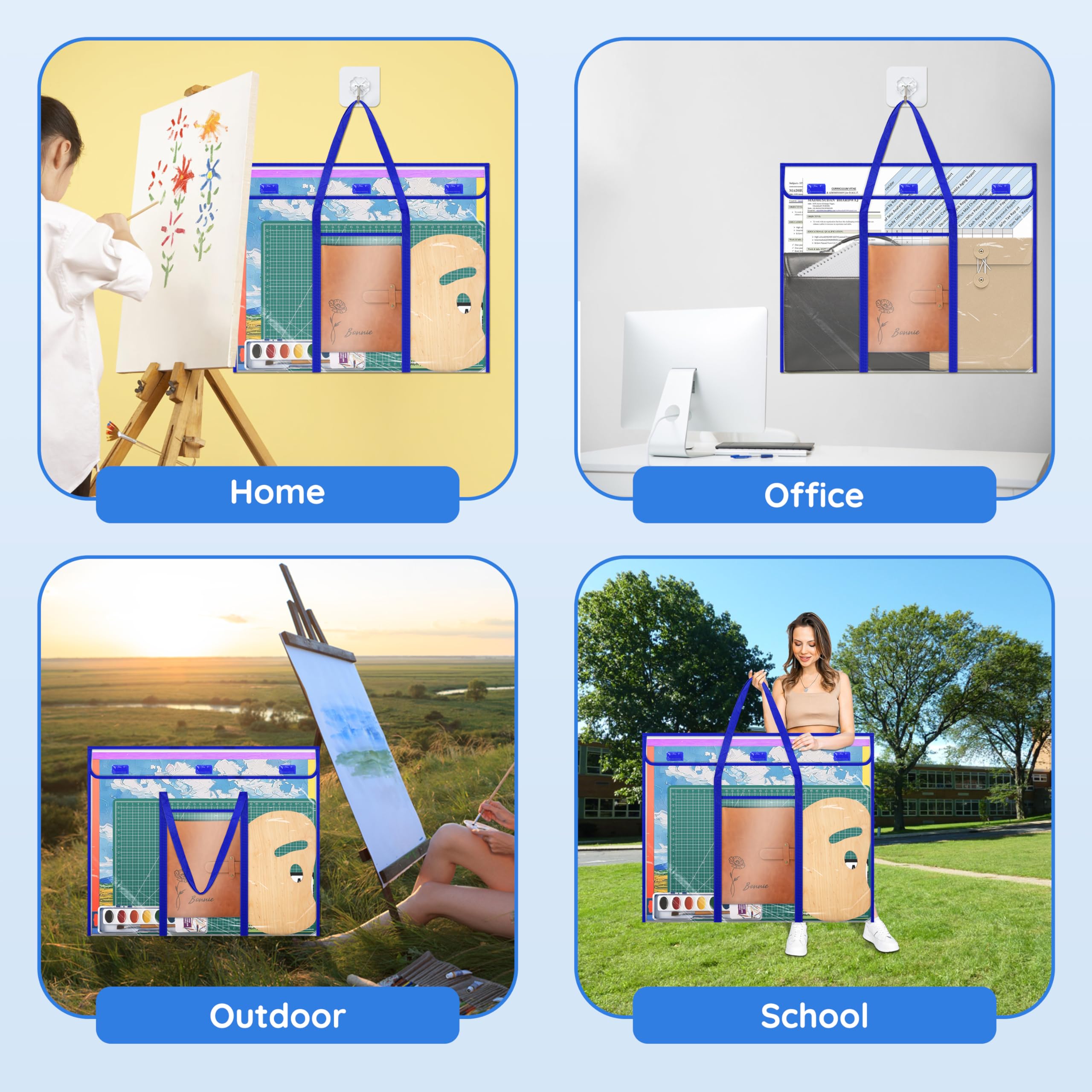 ZKOO Bulletin Board Poster Storage, Extra-Large Storage Chart Bag 30