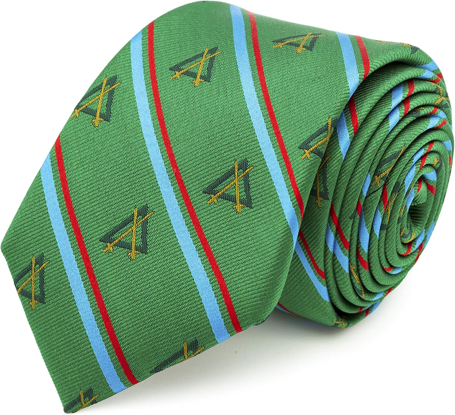 thumbnail image 2 of Steven Harris Men's Masonic Necktie – Multicolor Mason Tie With Traditional Symbols 2 of 5