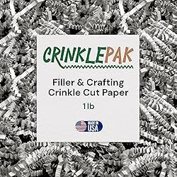 CrinklePak 1LB USA Made Gray Crinkle Paper Filler