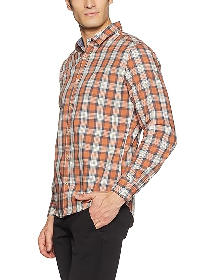 united colors of benetton men's checkered casual shirt