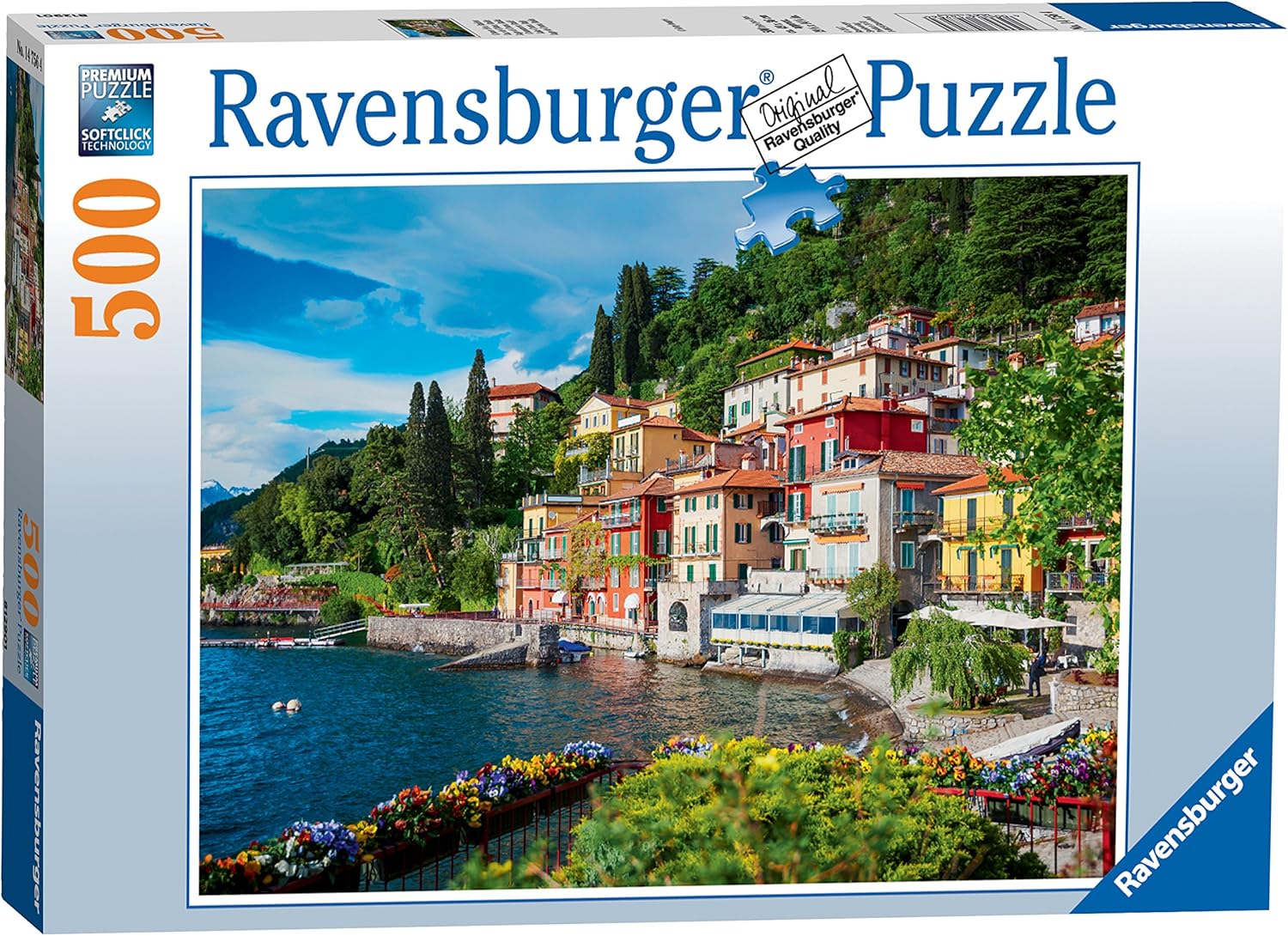 Ravensburger Lake Como, Italy 500 piece Jigsaw Puzzle for Adults & for