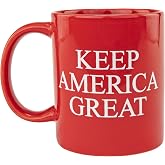 Fairly Odd Novelties&rsquo; Keep America Great Donald Trump 2020 President Red Republican Conservative Coffee Tea Mug Novelty Gift, standard (FON-10346)(FON-10345)