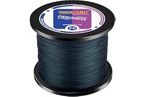 RIKIMARU Braided Fishing Line Abrasion Resistant Superline Zero Stretch&Low Memory Extra Thin Diameter 327-1094 Yds, 4-180LB