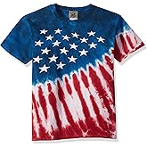 Liquid Blue Unisex-Child Patriotic Stars & Stripes Short Sleeve T-Shirt