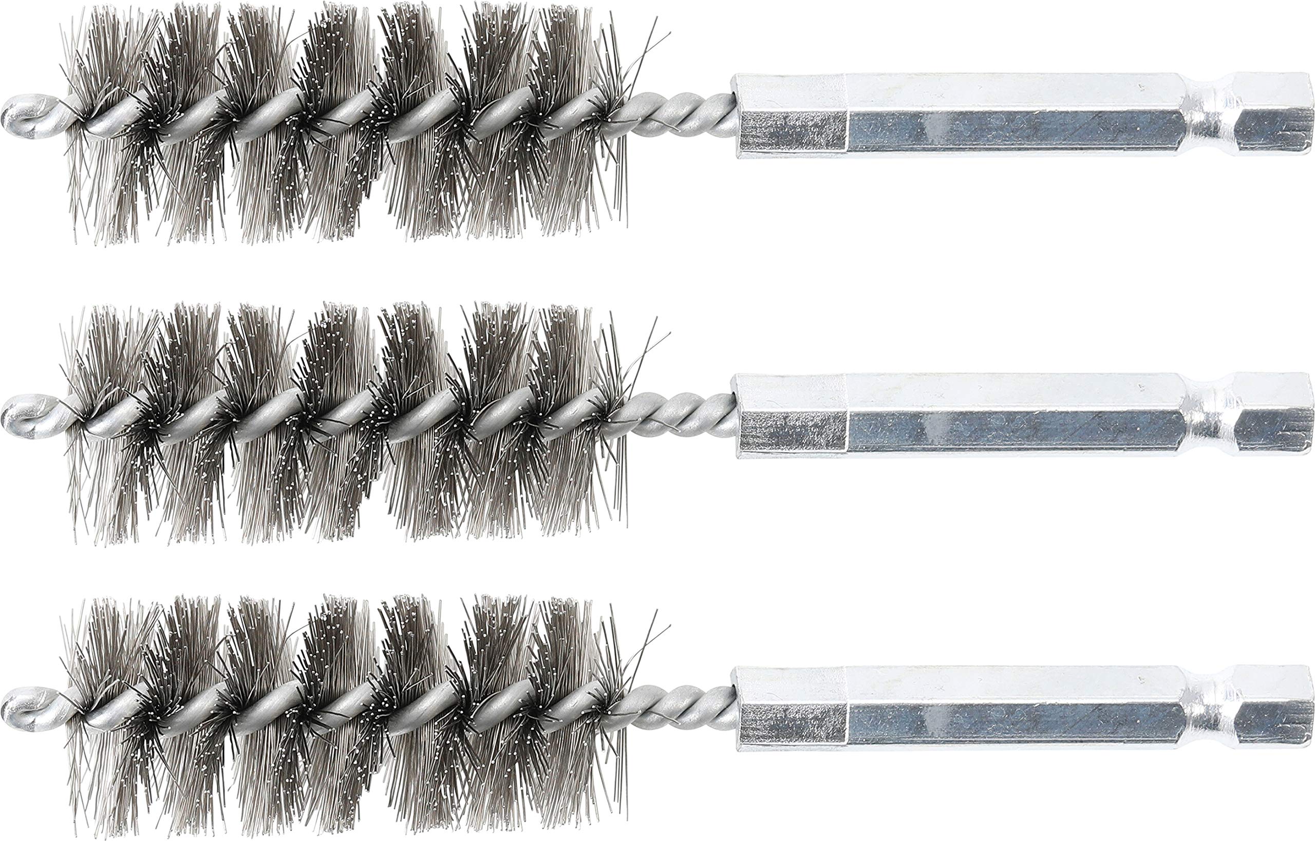 BGS 3078-18-S | Steel Brush | 18 mm | 6.3 mm (1/4") Drive | 3 pcs.