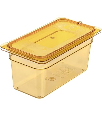 Cambro Amber 1/6 Tamaño Alto Calor H-Pan 6" H