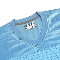 DEHANER Light Blue Football Jersey for Men Women