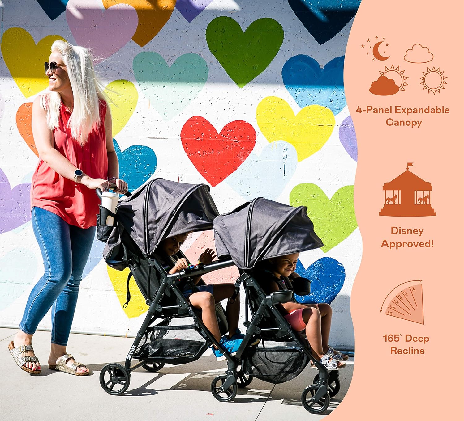 zoe xl1 best lightweight travel & everyday umbrella stroller system