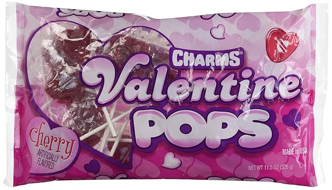 Amazon.com : Charms Valentine Pops 11.5oz. : Suckers And Lollipops