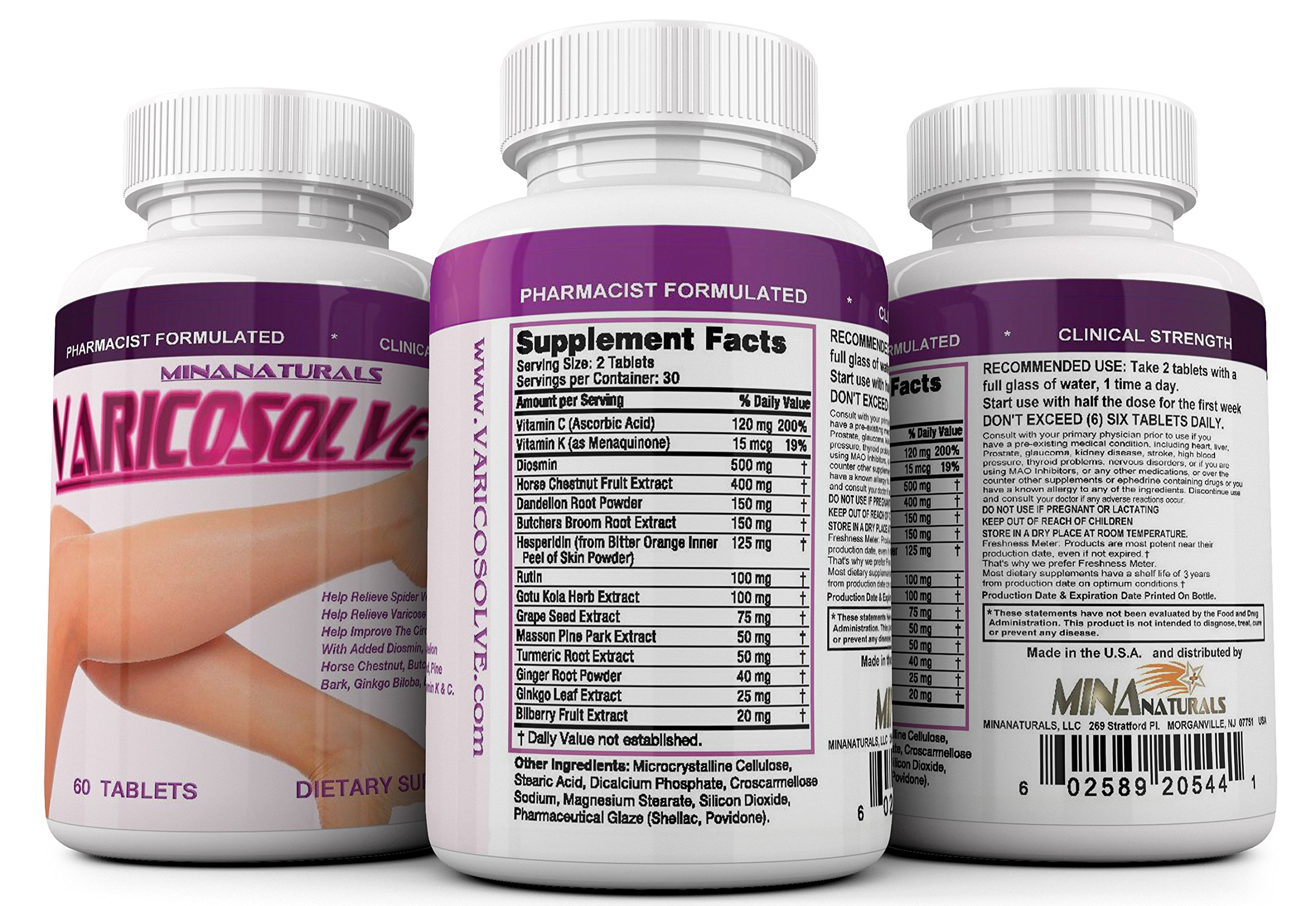 VARICOSOLVE The Natural Varicose Vein and Spider Vein Relief. Improve