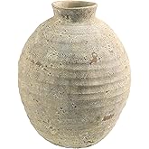 Livabliss x Galey Alix Hartnett Traditional Outdoor Vase, 17" H x 13" W x 13" D, Rust