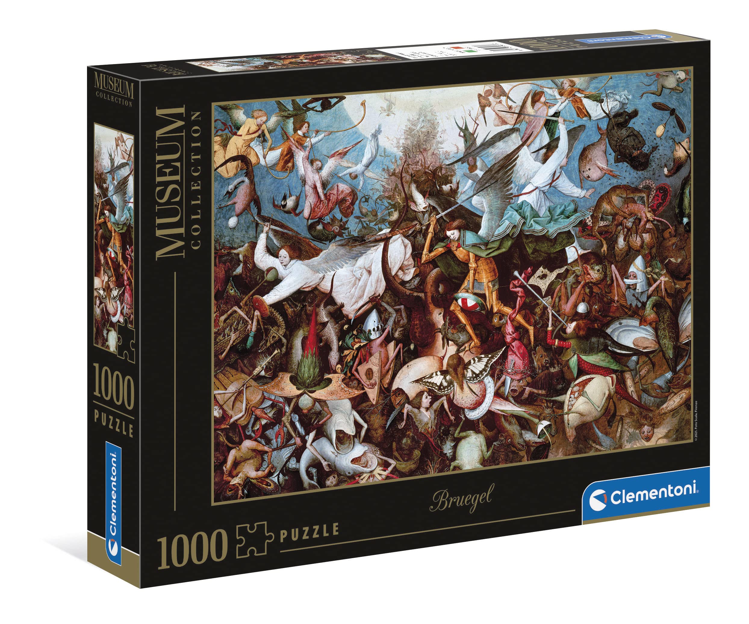 Clementoni - 39662 - Museum Collection Puzzle - The Fall Of The Rebel A. - Jigsaw Puzzle 1000 Pieces, Made In Italy, Jigsaw Puzzle For Adults