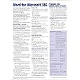 Word for Microsoft 365 (Office 365) Intermediate Quick Reference Paragraphs, Tabs, Columns, Tables & Pictures - Windows Version (Cheat Sheet ... Tips & Shortcuts - Laminated Card)