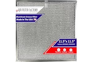 Air Filter Factory Replacement For 99010467, S99010467 Broan Nutone 11.5 x 11.5 x 0.38 Inches Range Hood Aluminum Mesh Grease Vent Filter