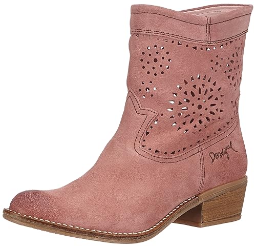 botas rosas mujer