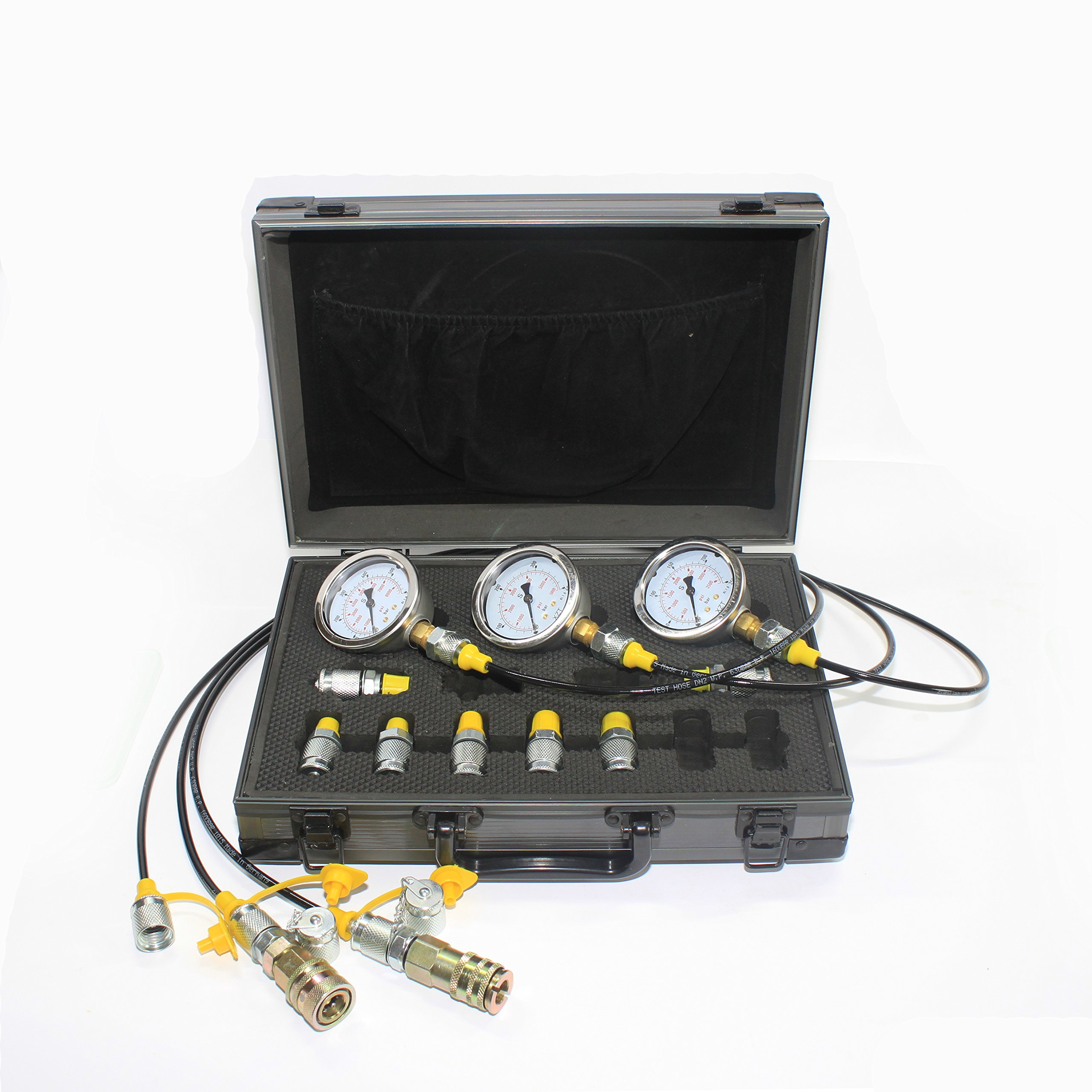 XZT 60M Hydraulic Pressure Test Coupling Kit,Pressure gauges Set,Test