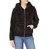 Andrew Marc Sport Women's Teddy Fleece Full Zip Hooded Jacket