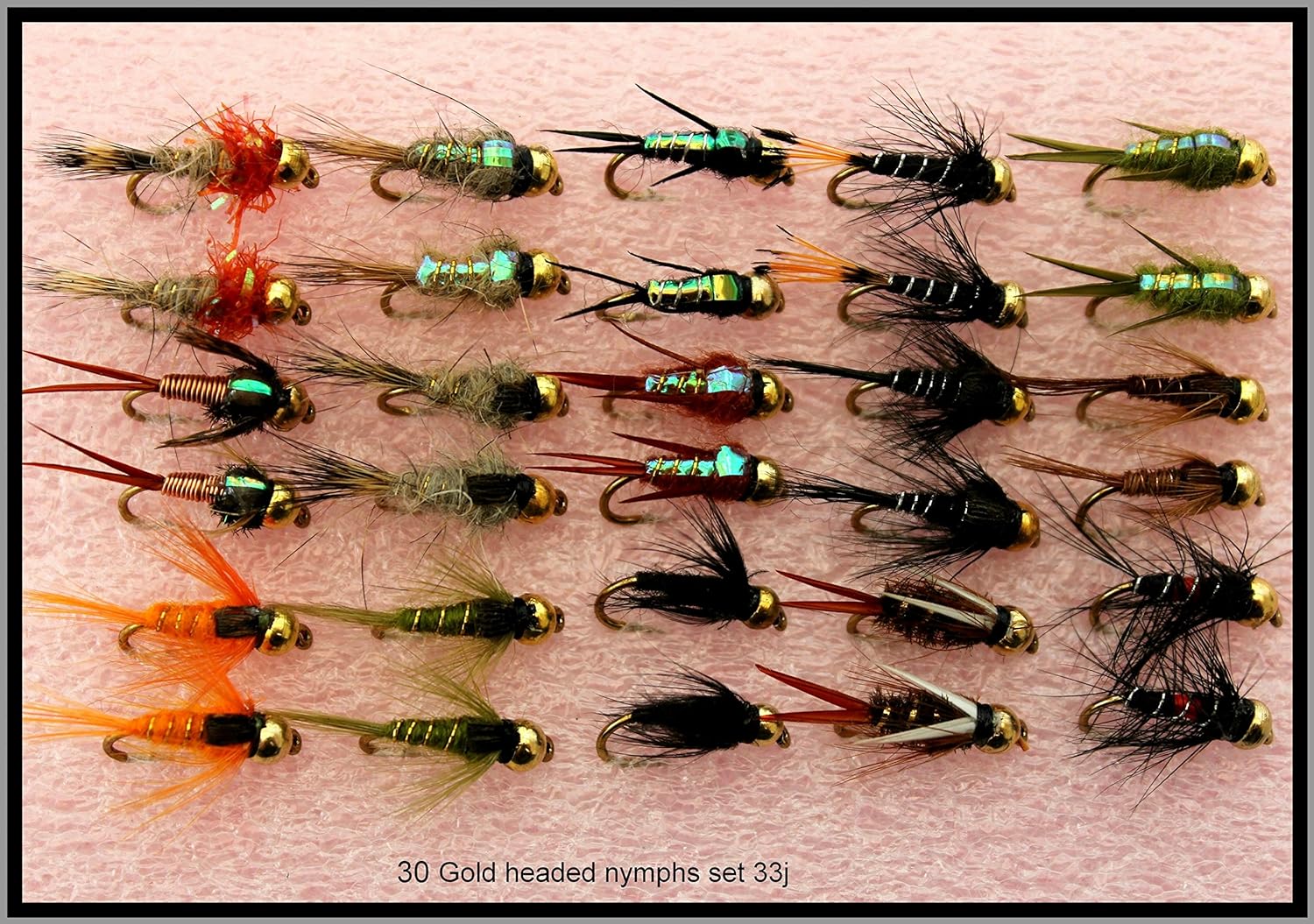 Tadpole Forelle Fliegen, 18 GOLDHEAD Tadpoles, Gemischte Farben, Größe 10, Fliegenfischen