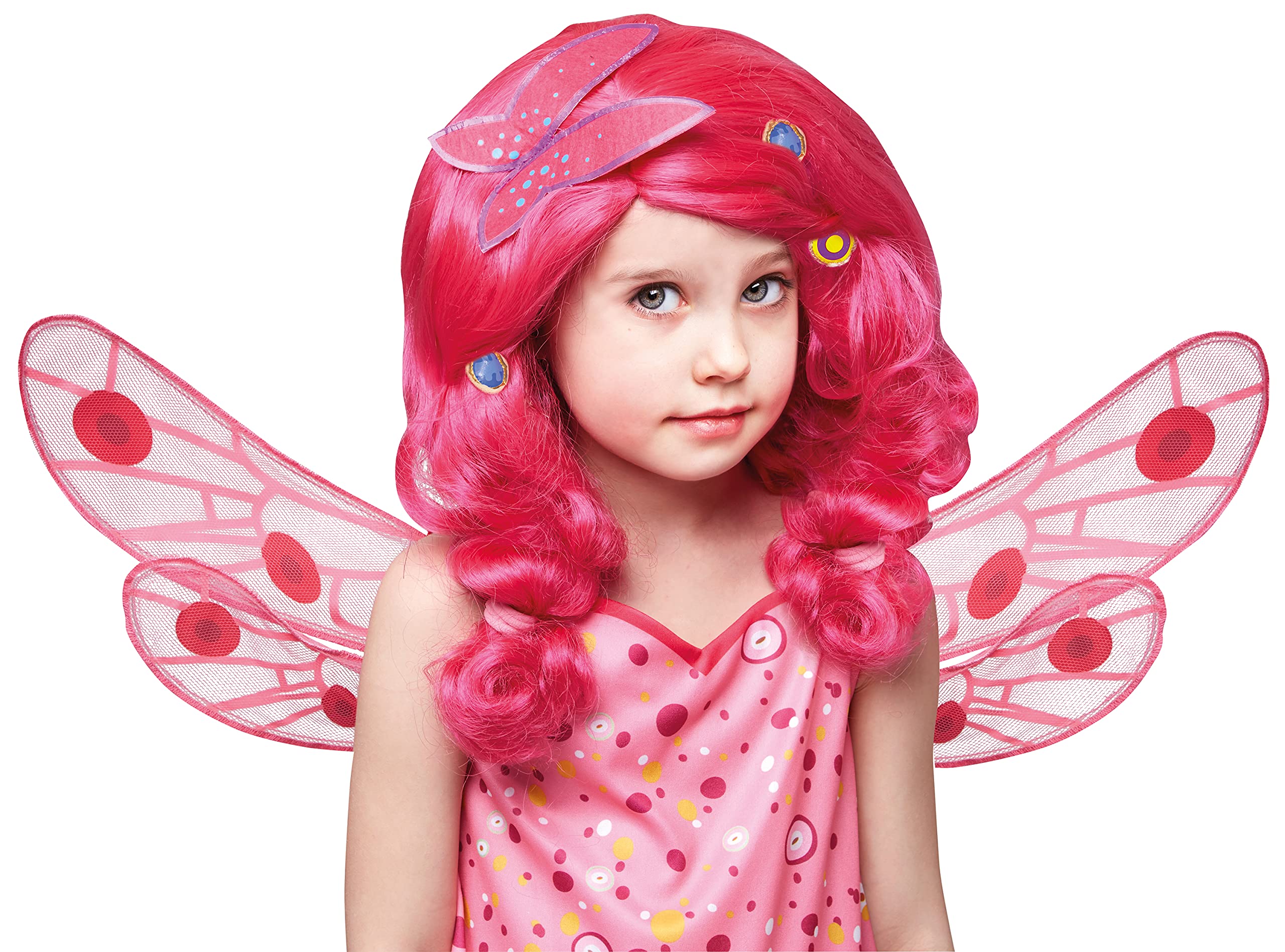 Rubies Official Child's Mia & Me Wig Costume Accessory, Pink Halloween