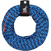 Airhead 1-6 Person Tow Rope for Towable Tubes, Heavy Duty Boat Towline for Tubing, UV Resistant 16 Strand Polypropylene with Rope Keeper, up to 6,000 lb Break Strength