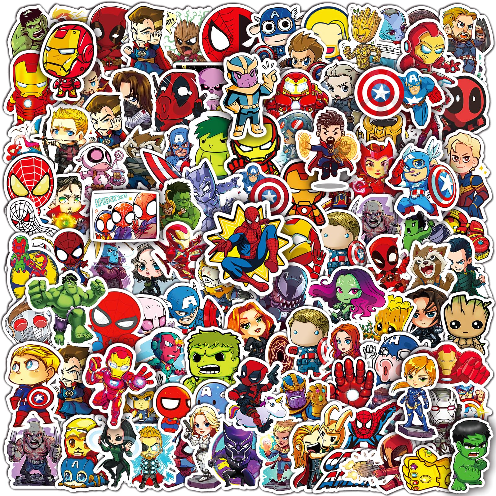 Photo 1 of 200PCS Cool Character Stickers for Water Bottles Skateboard Luggage Laptop Bumper Waterproof Vinyl Stickers Bulk for Boys Teens Adults