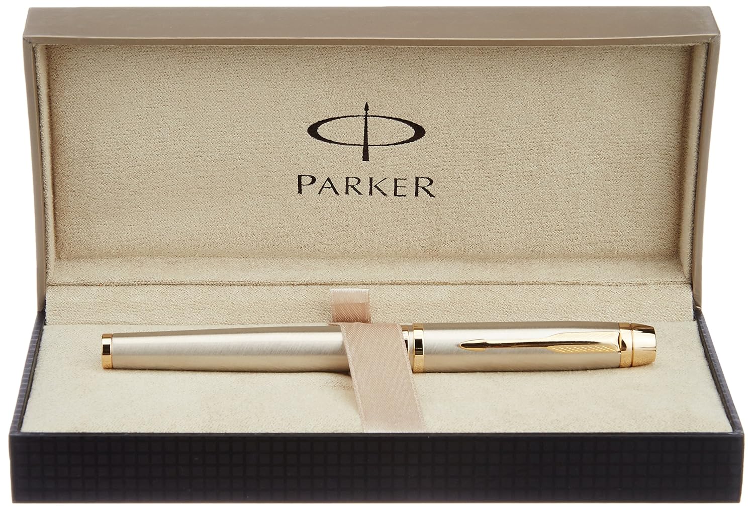 Parker Odyssey Brushed Metal GT Roller Ball Pen, Gold Metal Amazon.in