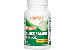 SELECT NUTRITION DEVA VEGAN VITAMINS VEGAN GLUCOSAMINE,MSM-CMO, 90 TAB (3 pack)