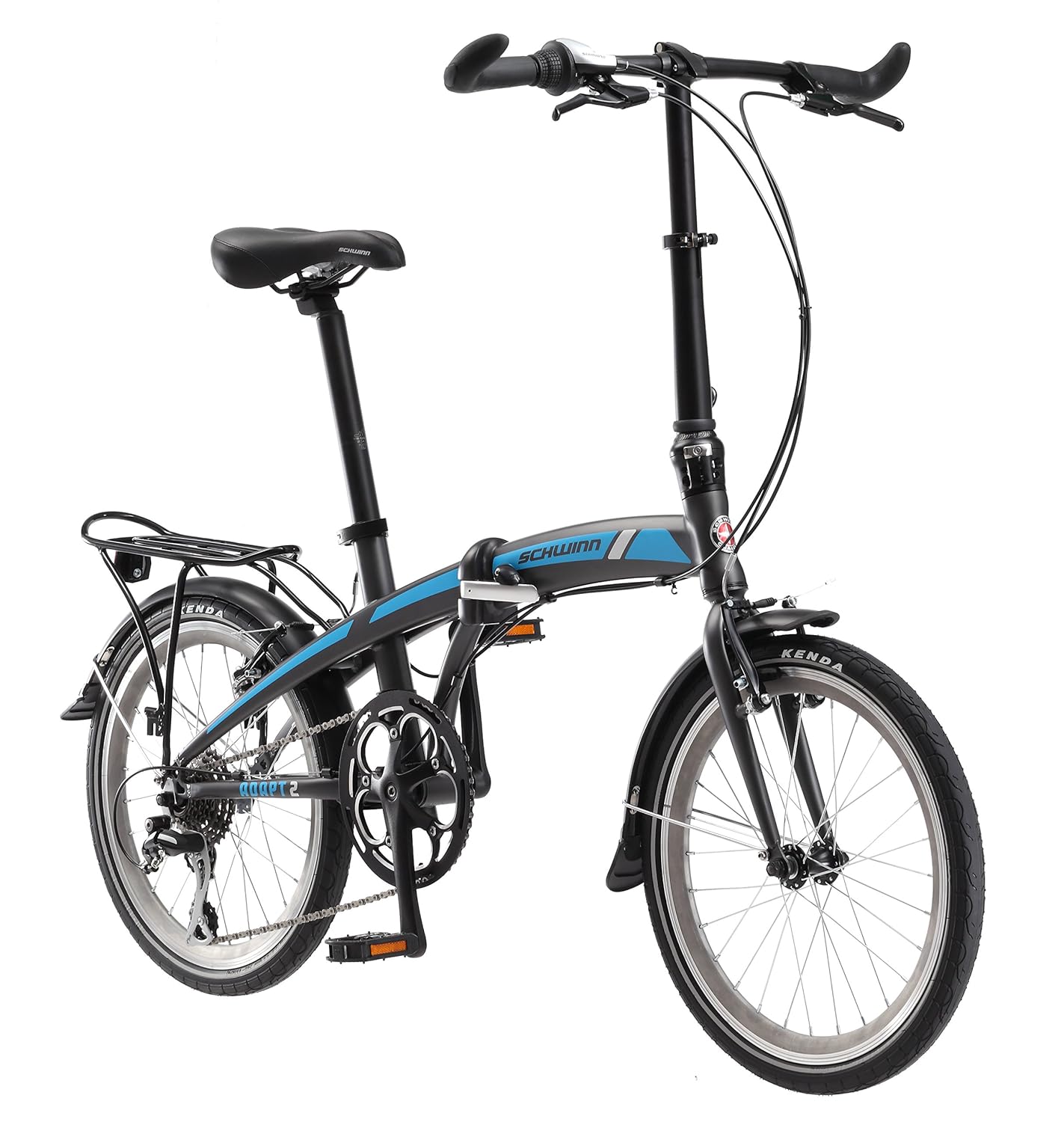 Schwinn Adapt 2 8 Speed Folding Bike Matte Charcoal 20