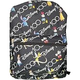 Fast Forward Disney Friends 100th Anniversary 16" Backpack with 1 Front Pocket All Over Print