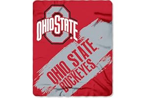 Northwest NCAA Ohio State Buckeyes Unisex-Adult Fleece Throw Blanket, 50" x 60", Painted