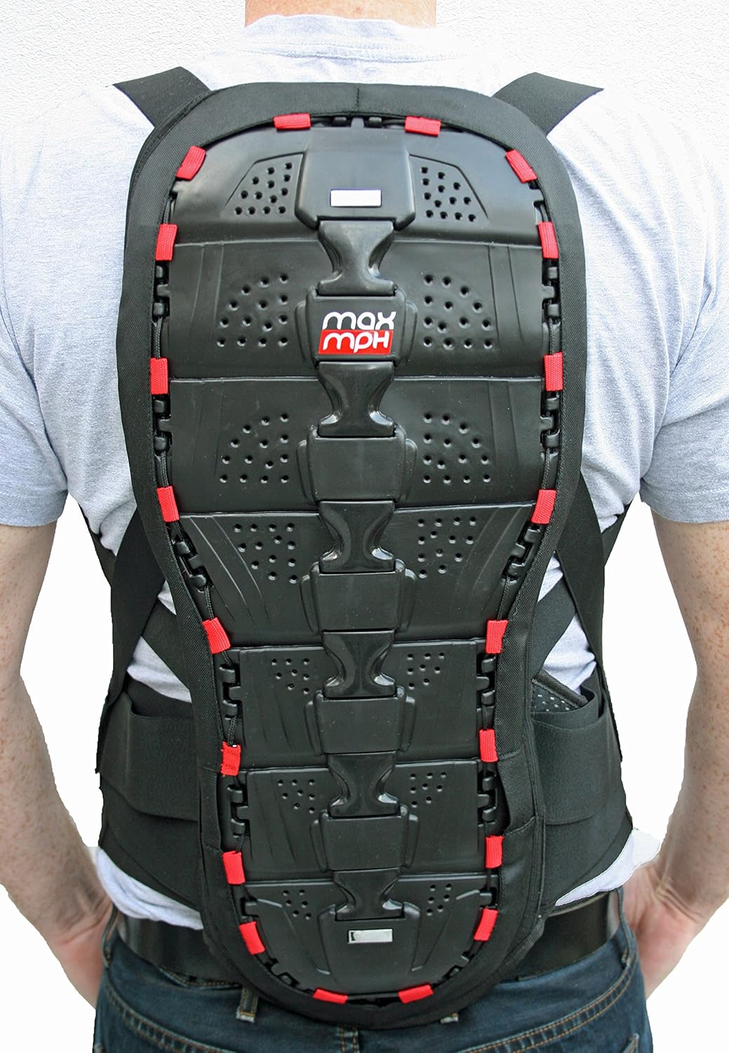 MAX MPH SHIELD II Motorcycle & Skiing/Snowboarding Back Spine Protector