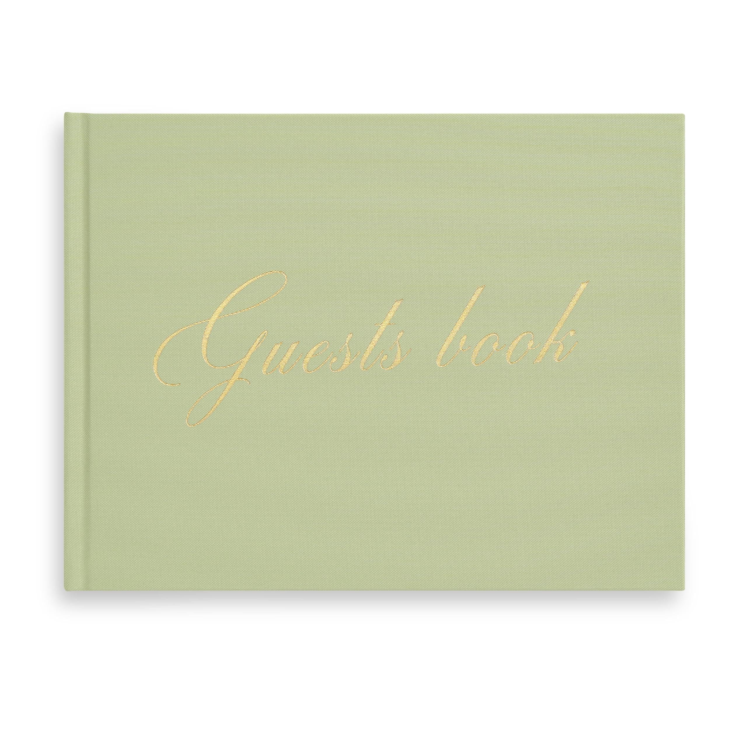 Photo 1 of &And Per Se Guest Book for Party, Photo Book, Blank Book and Birthday Guest Book for Special Events, Baby Shower Book to Sign with Blank Lined Pages & Photo Spots (Sage)