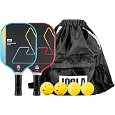 JOOLA Pickleball Paddles &amp; Sets - Includes 2 Rackets, 2&ndash;4 Balls, and Storage Carry Bag - USAP Approved