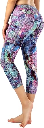 printed leggings with pockets