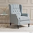 Christopher Knight Home Walter Fabric Recliner, Light Sky Dimensions: 34.75”D x 28.00”W x 41.25”H