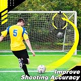 Happy Jump 3-in-1 Football Target Net with Portable Ball Bag Upgraded Tubes view 7