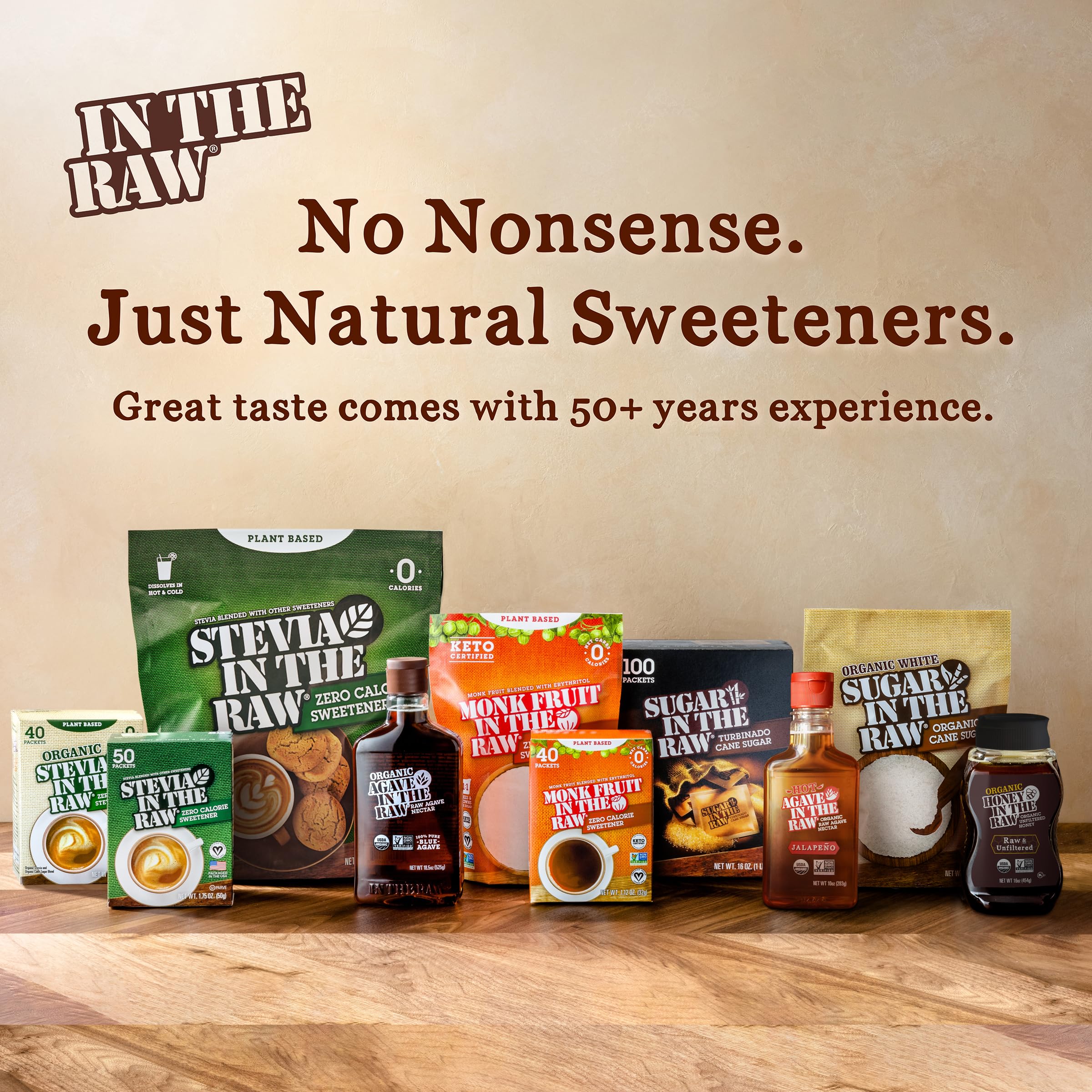 Organic Stevia In The Raw, Plant Based Zero Calorie Natural Sweetener, No Added Flavors or