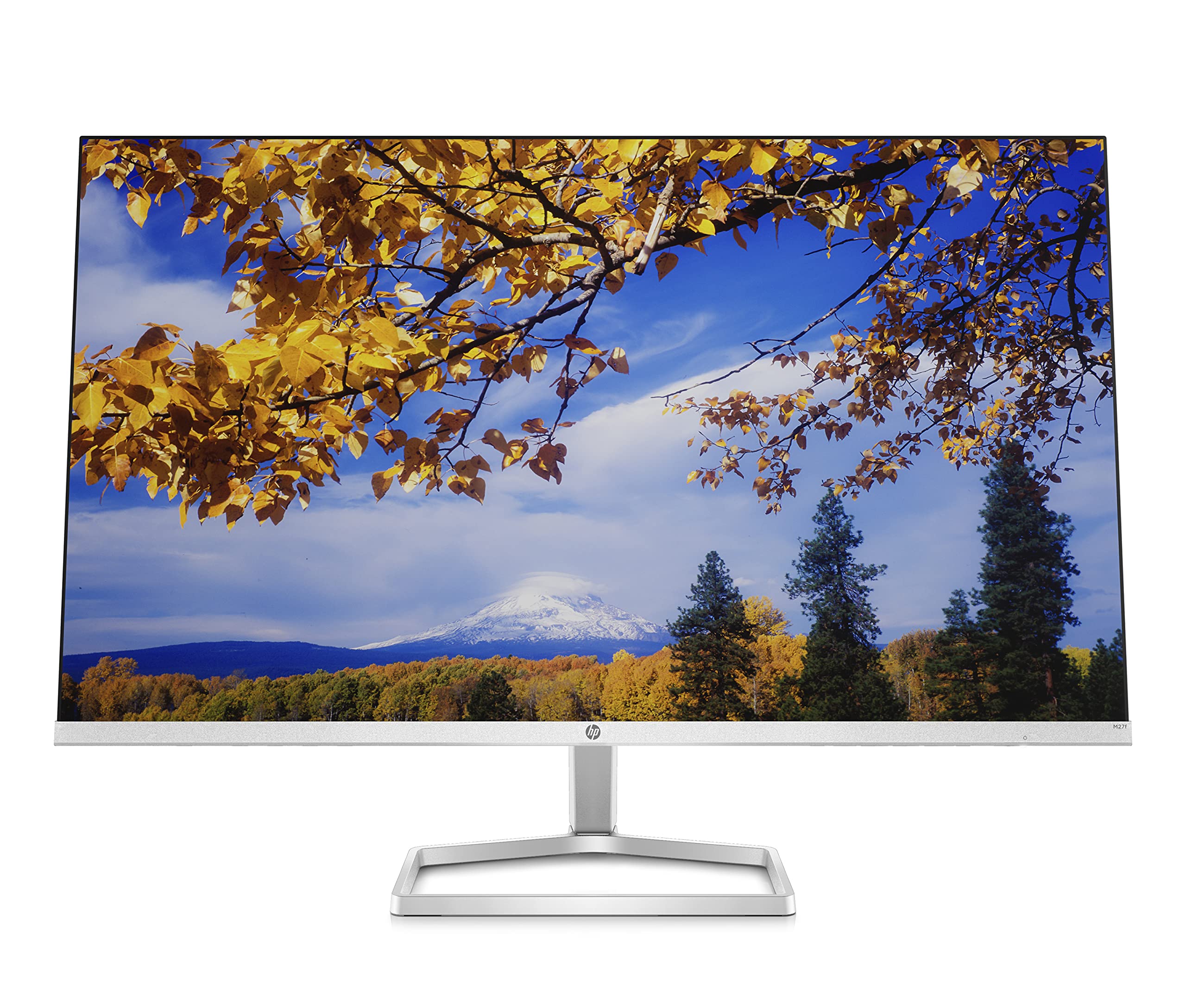HP 27 Inch FHD Monitor | Full HD IPS LCD | Ultraslim | 75hz Refresh Rate | 300 Nits Brightness | 1000:1 Contrast Ratio | AMD FreeSync | Adjustable Tilt | 2x HDMI 1.4, 1x VGA | Silver | M27f
