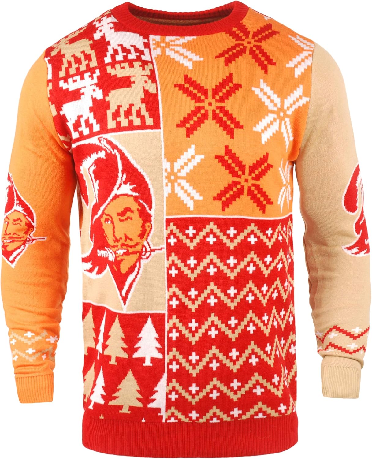 NFL Tampa Bay Buccaneers RETRO 2018 Ugly Sweater, Medium