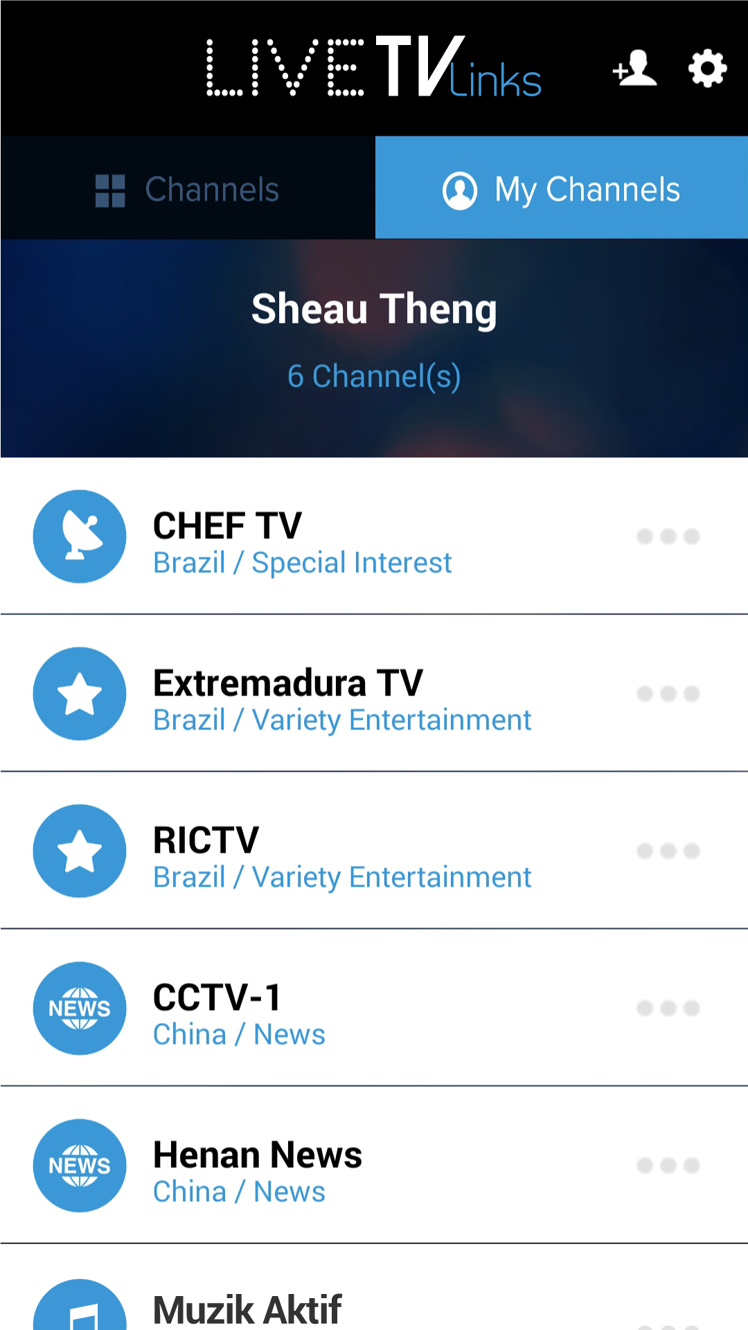 Live TV Links Live TV links to your favourite channel on your
