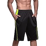 KPSUN Men's Lightweight Quick-Dry Basic Athletic Basketball Gym & Running Shorts with Pockets